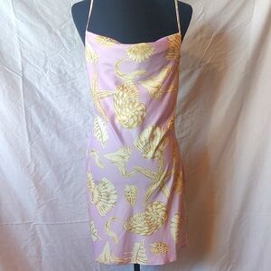 Urban Outfitters Seashell Print Slip Mini Dress